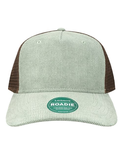 ROADIE-Five-Panel Adjustable Cap in Sawgrass Corduroy/ Brown