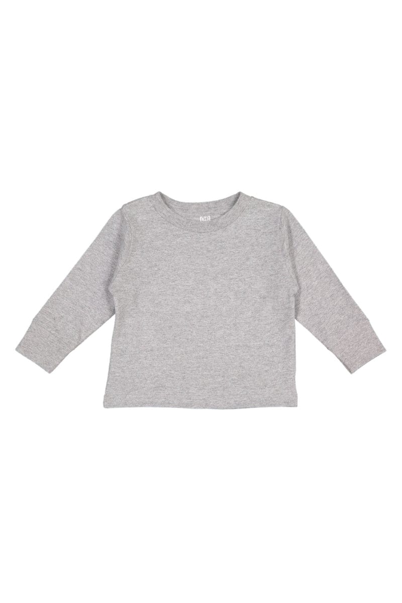 Rabbit Skins 3311 Toddler Long-Sleeve Cotton Jersey T-Shirt in Heather