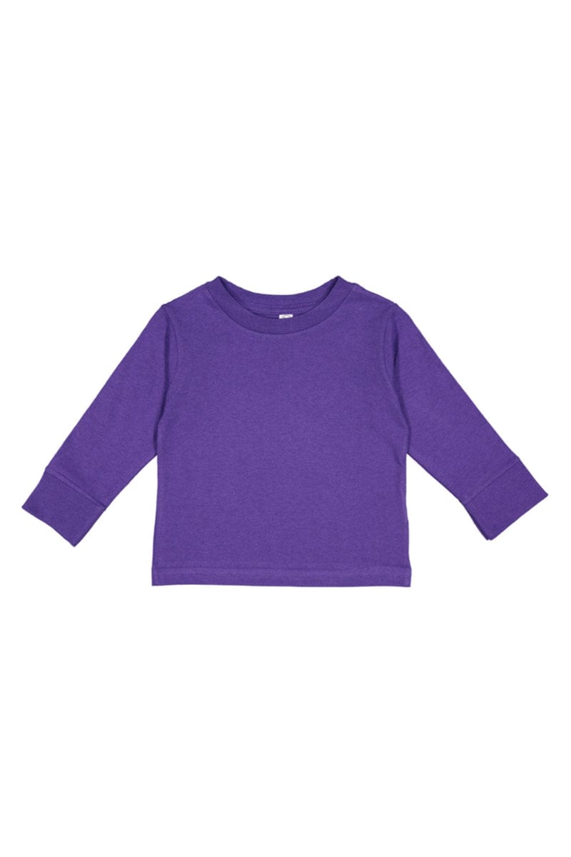 Rabbit Skins 3311 Toddler Long-Sleeve Cotton Jersey T-Shirt in Purple