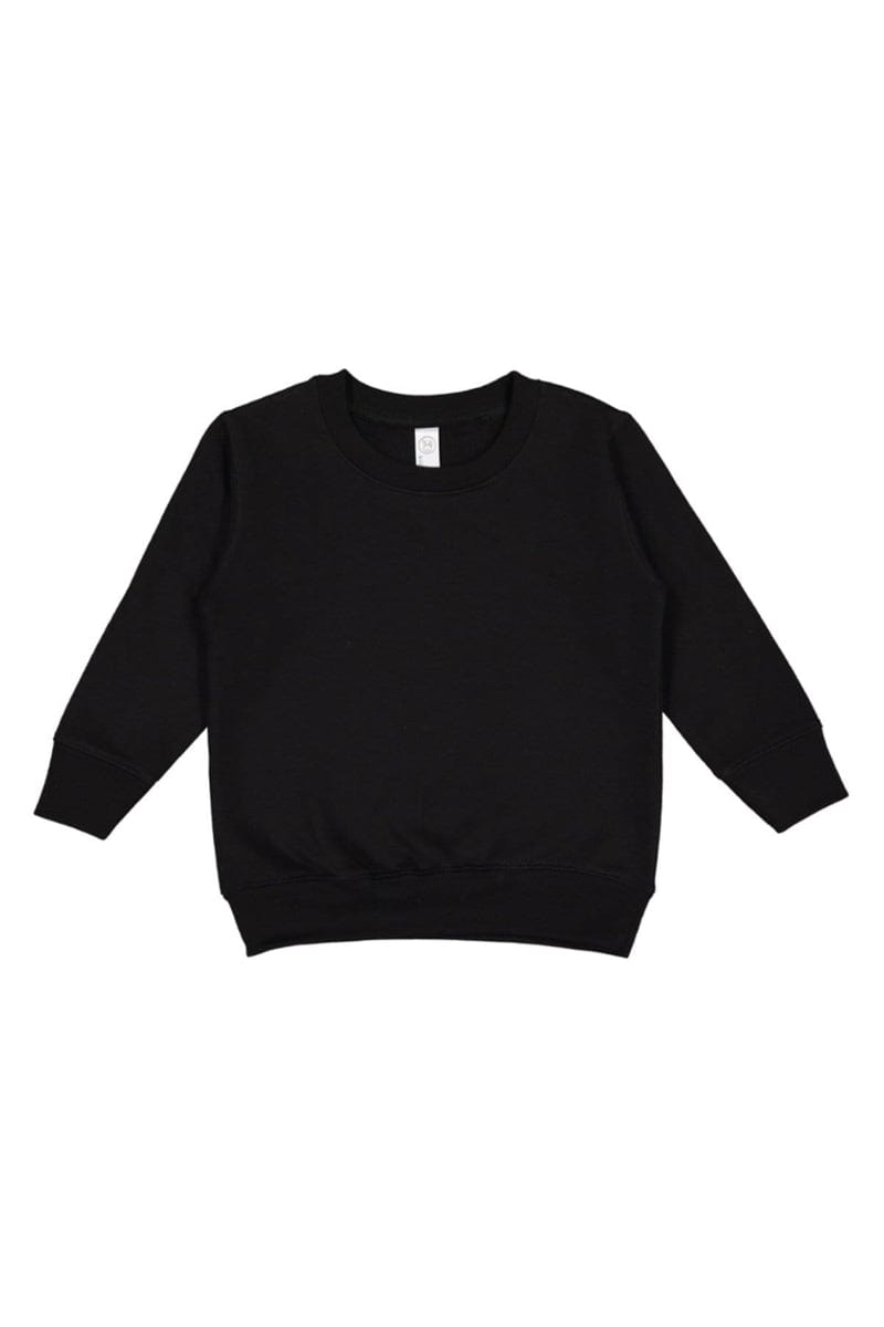 Rabbit Skins 3317 Toddler Fleece Sweatshirt in Black