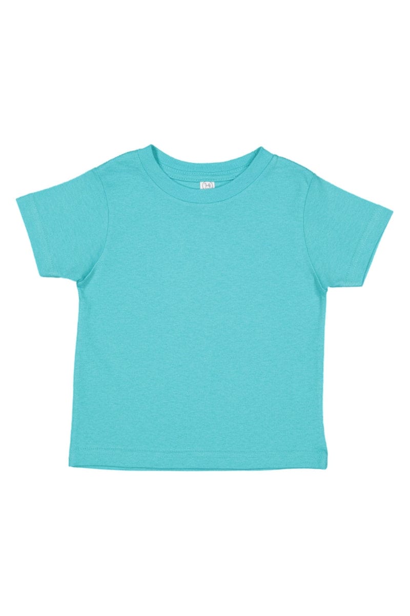 Rabbit Skins 3321 Toddler Fine Jersey T-Shirt in Caribbean