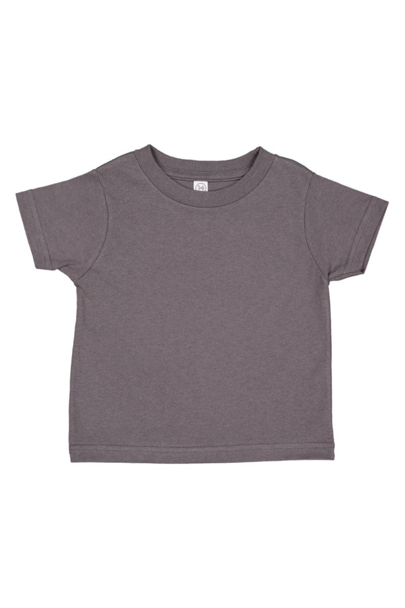 Rabbit Skins 3321 Toddler Fine Jersey T-Shirt in Charcoal