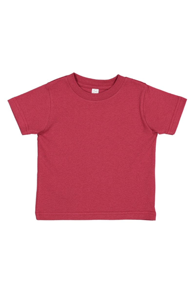 Rabbit Skins 3321 Toddler Fine Jersey T-Shirt in Garnet
