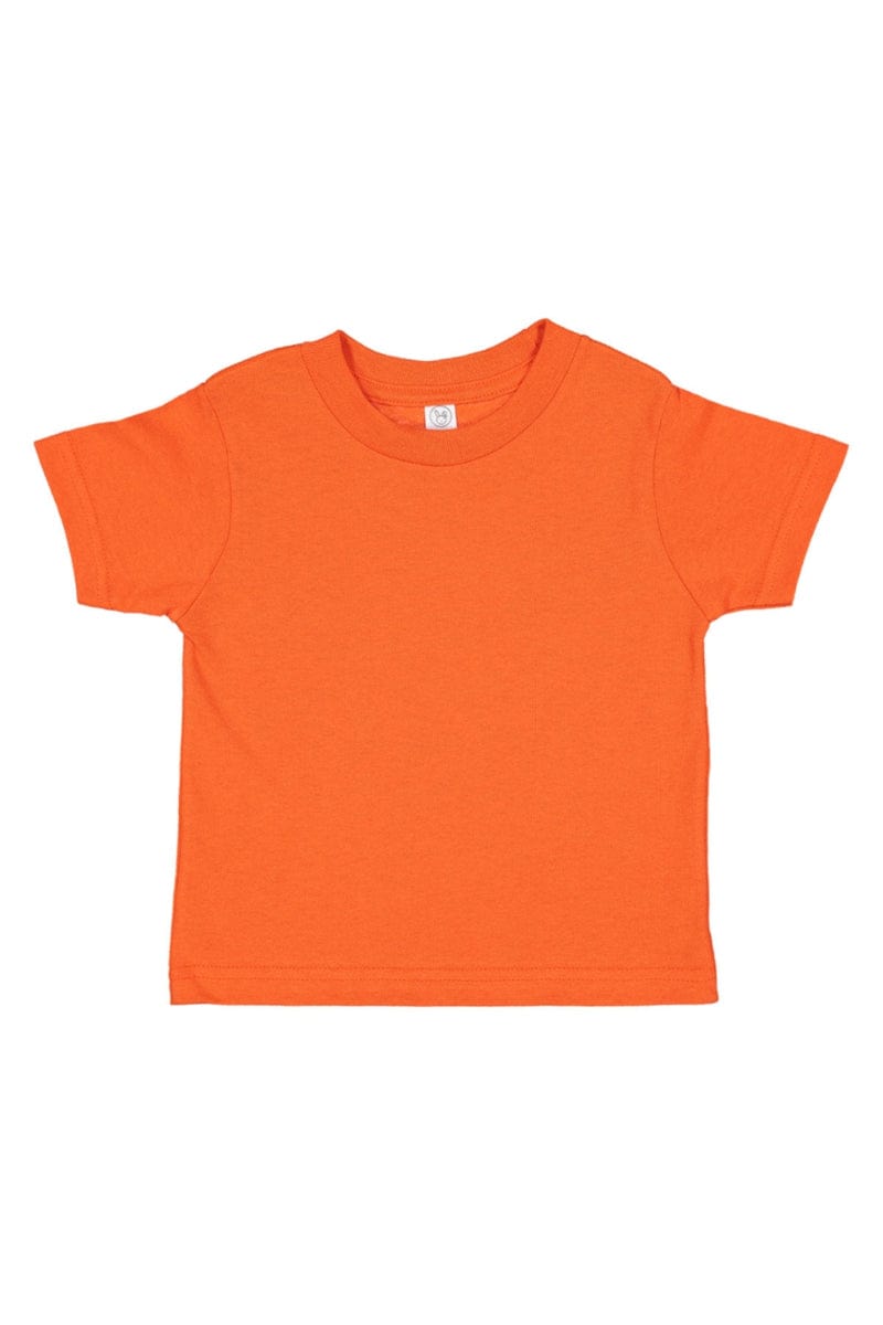 Rabbit Skins 3321 Toddler Fine Jersey T-Shirt in Orange