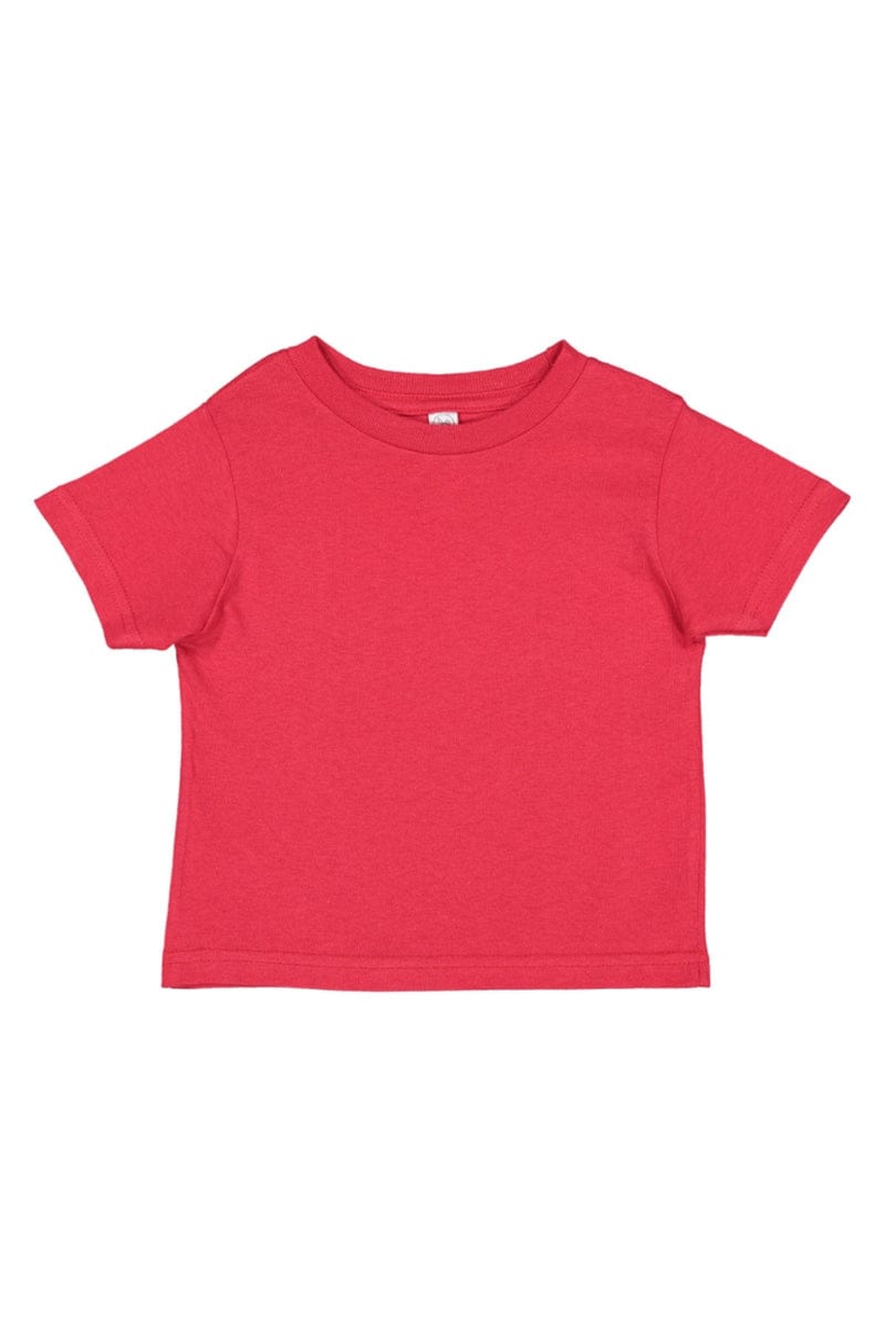 Rabbit Skins 3321 Toddler Fine Jersey T-Shirt in Red