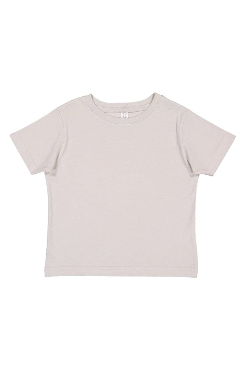Rabbit Skins 3321 Toddler Fine Jersey T-Shirt in Silver