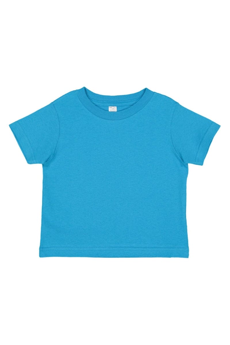 Rabbit Skins 3321 Toddler Fine Jersey T-Shirt in Turquoise