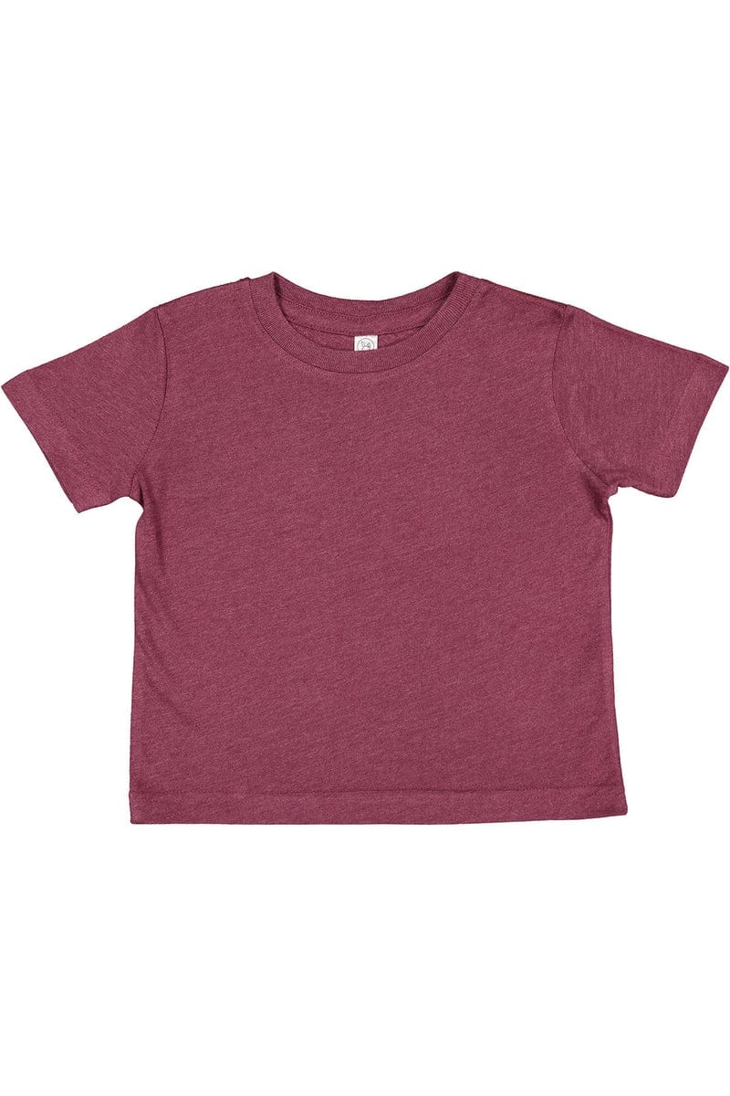 Rabbit Skins 3321 Toddler Fine Jersey T-Shirt in Vintage Burgundy