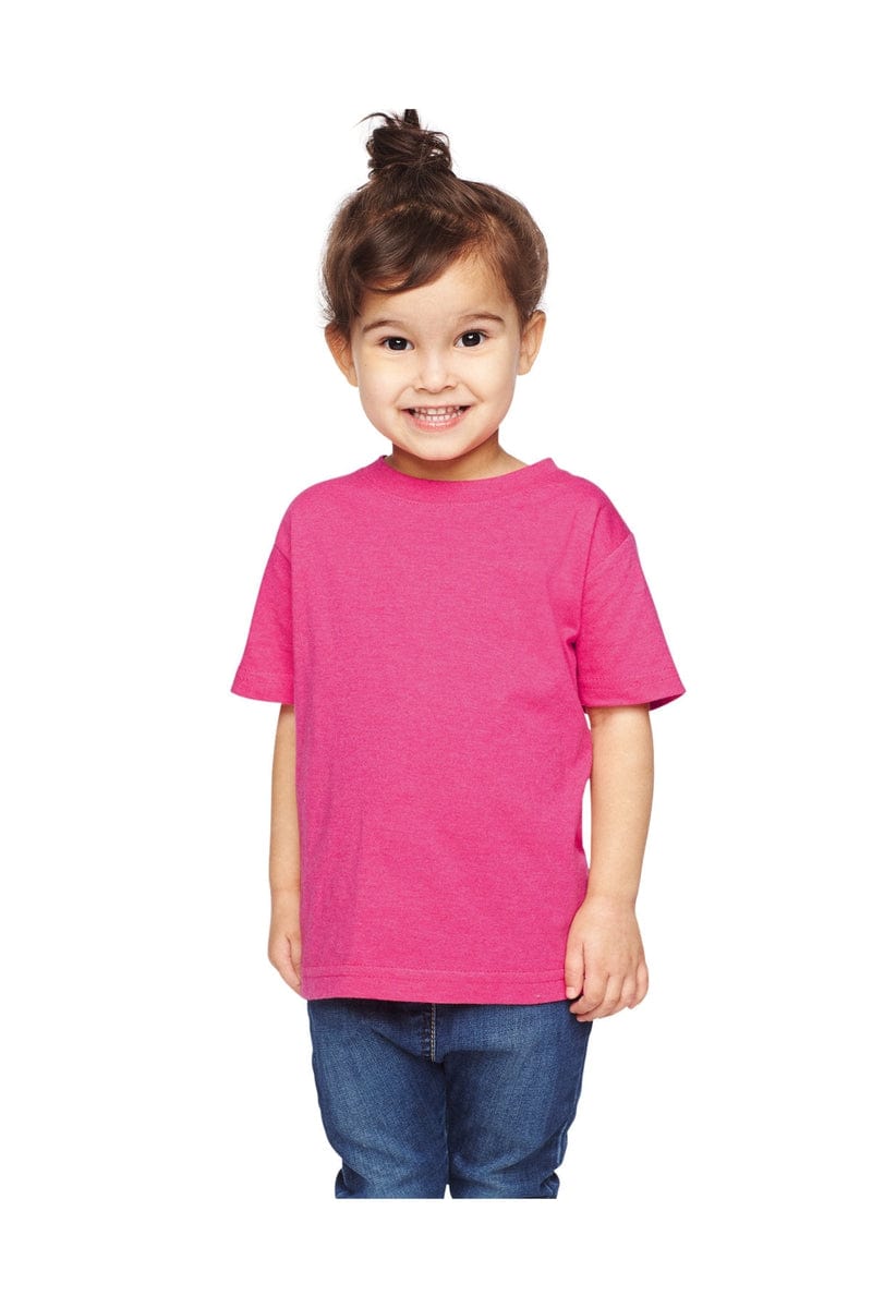 Rabbit Skins 3321 Toddler Fine Jersey T-Shirt in Vintage Hot Pink