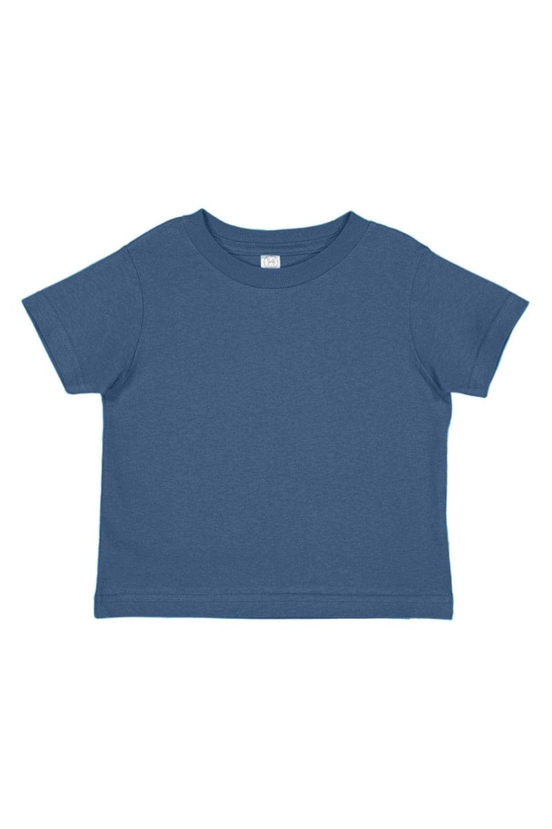Rabbit Skins 3321 Toddler Fine Jersey T-Shirt in Vintage Indigo