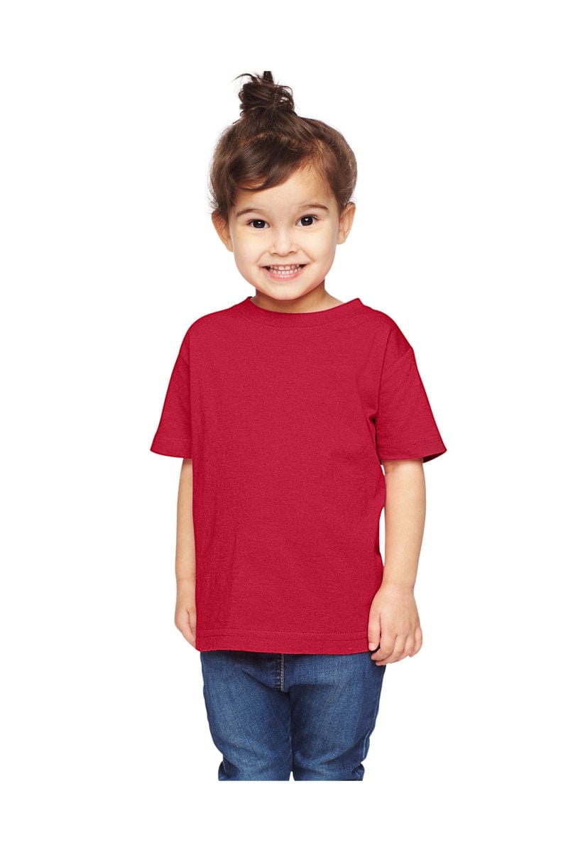 Rabbit Skins 3321 Toddler Fine Jersey T-Shirt in Vintage Red