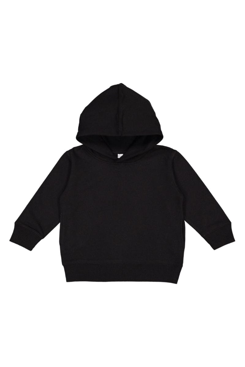 Rabbit Skins 3326 Toddler Pullover Fleece Hoodie in Black