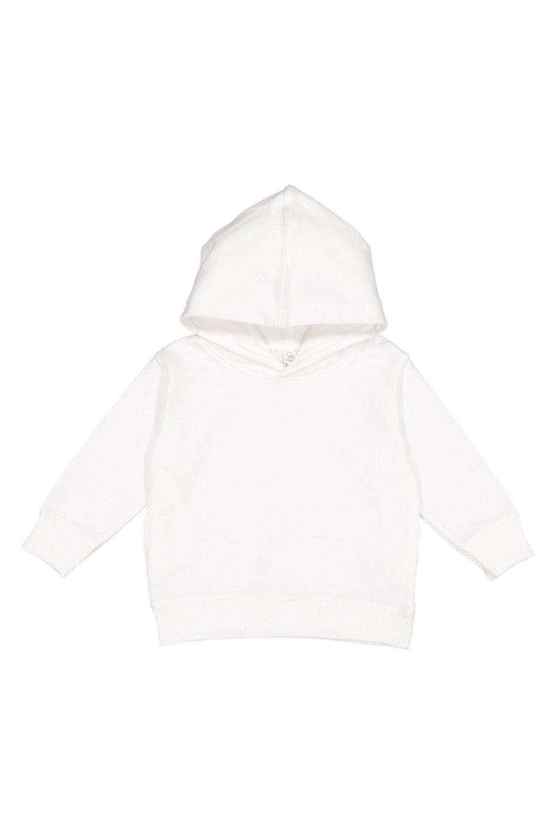 Rabbit Skins 3326 Toddler Pullover Fleece Hoodie in White