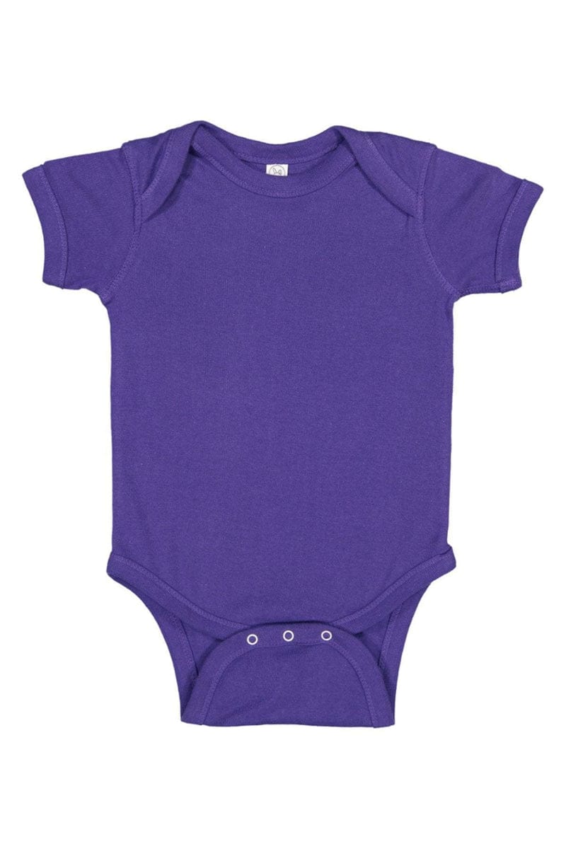 Rabbit Skins 4400 Infant Baby Rib Bodysuit, Basic Colors in 