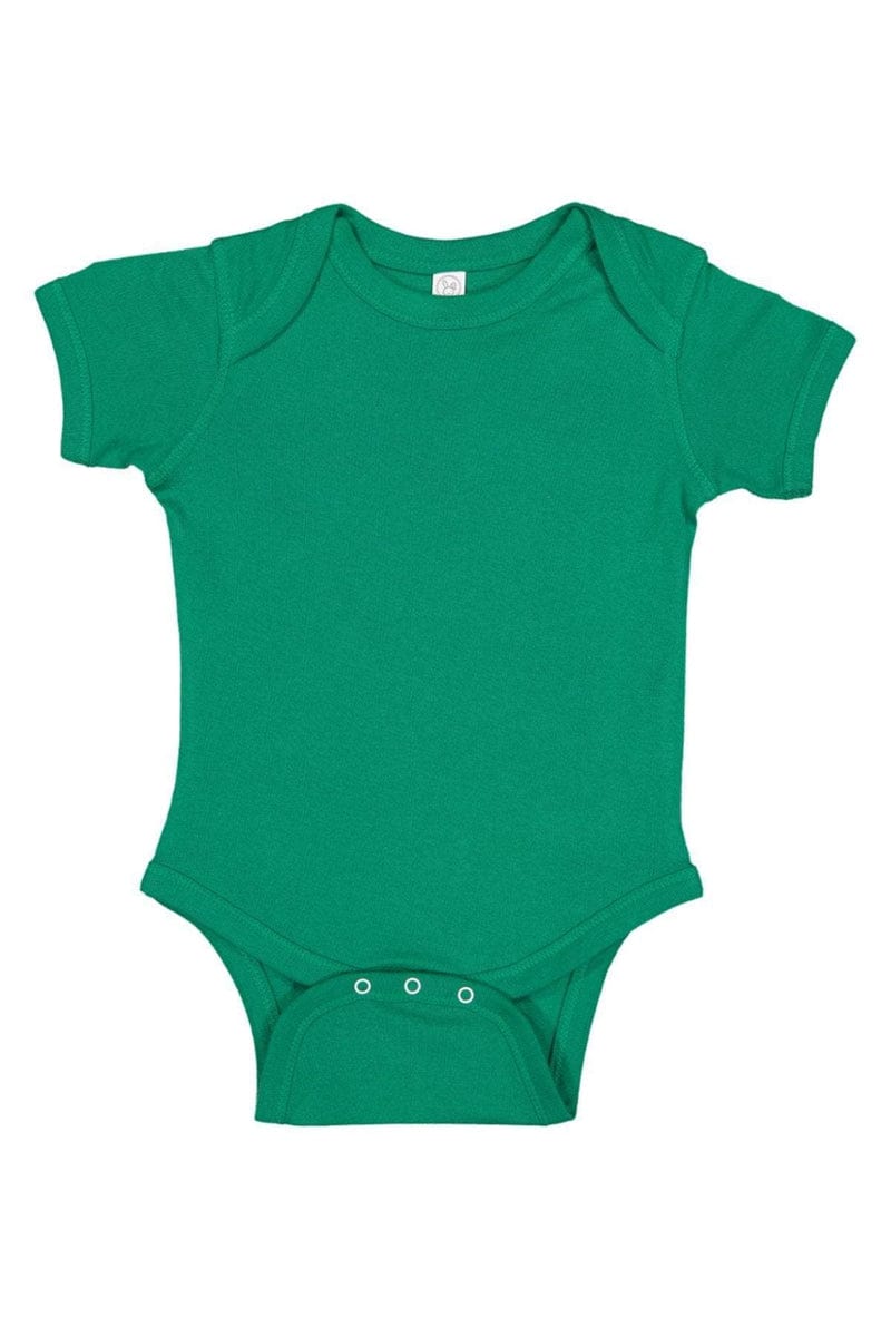 Rabbit Skins 4400 Infant Baby Rib Bodysuit, Basic Colors in 
