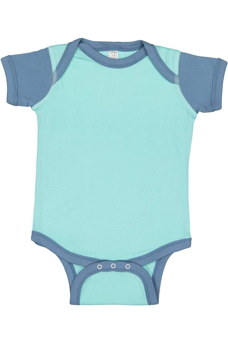 Rabbit Skins 4400 Infant Baby Rib Bodysuit, Basic Colors in 
