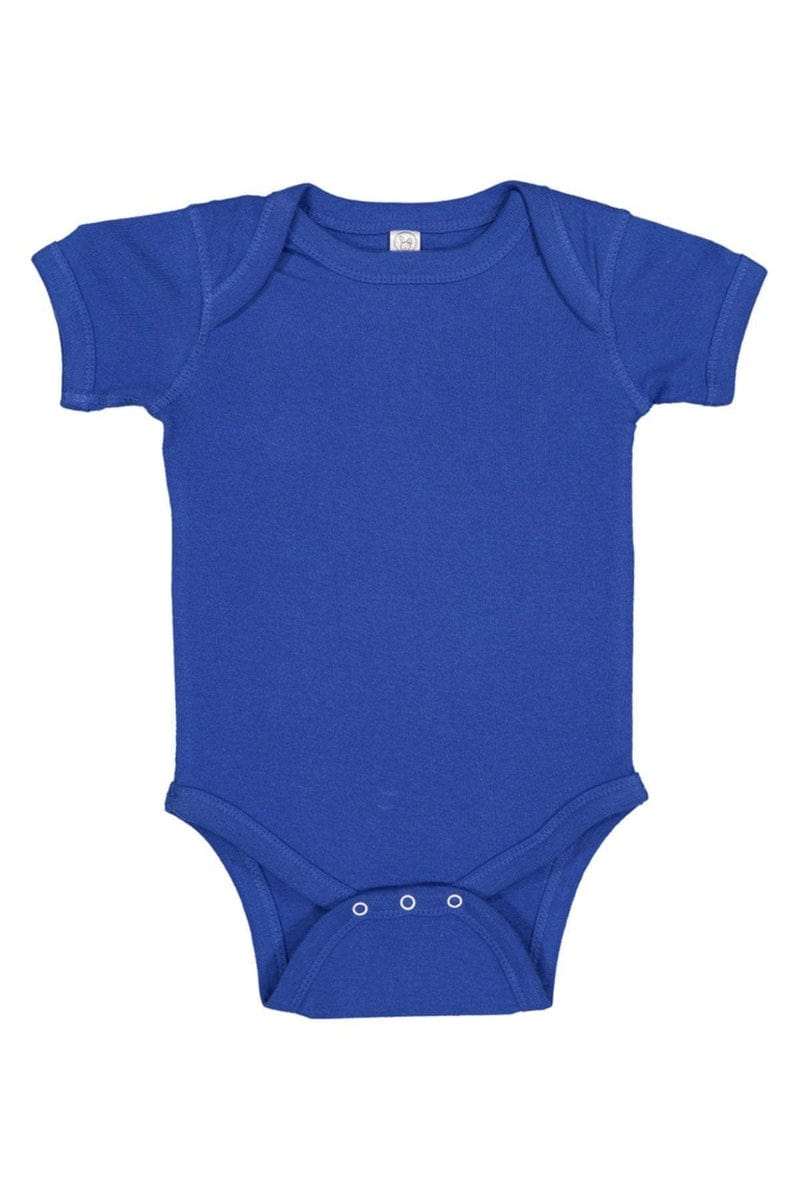 Rabbit Skins 4400 Infant Baby Rib Bodysuit, Basic Colors in 