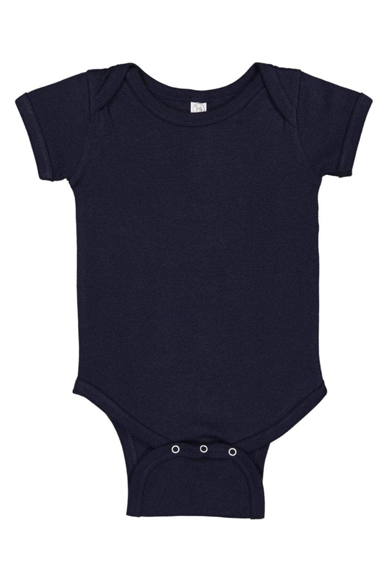Rabbit Skins 4400 Infant Baby Rib Bodysuit, Basic Colors in 