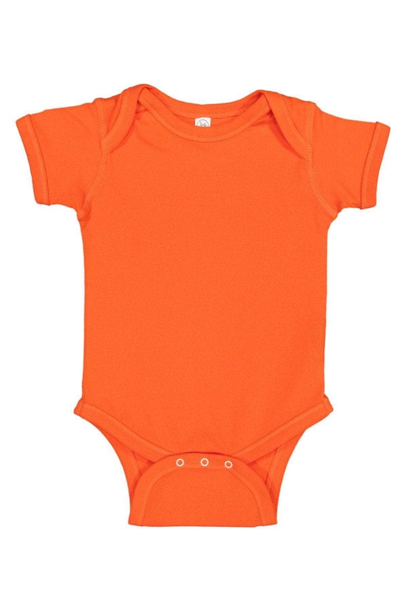 Rabbit Skins 4400 Infant Baby Rib Bodysuit, Basic Colors in 
