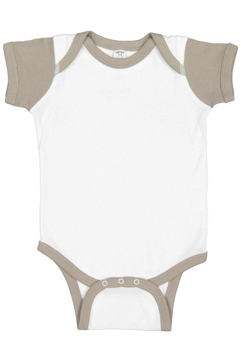 Rabbit Skins 4400 Infant Baby Rib Bodysuit, Extended Colors in 