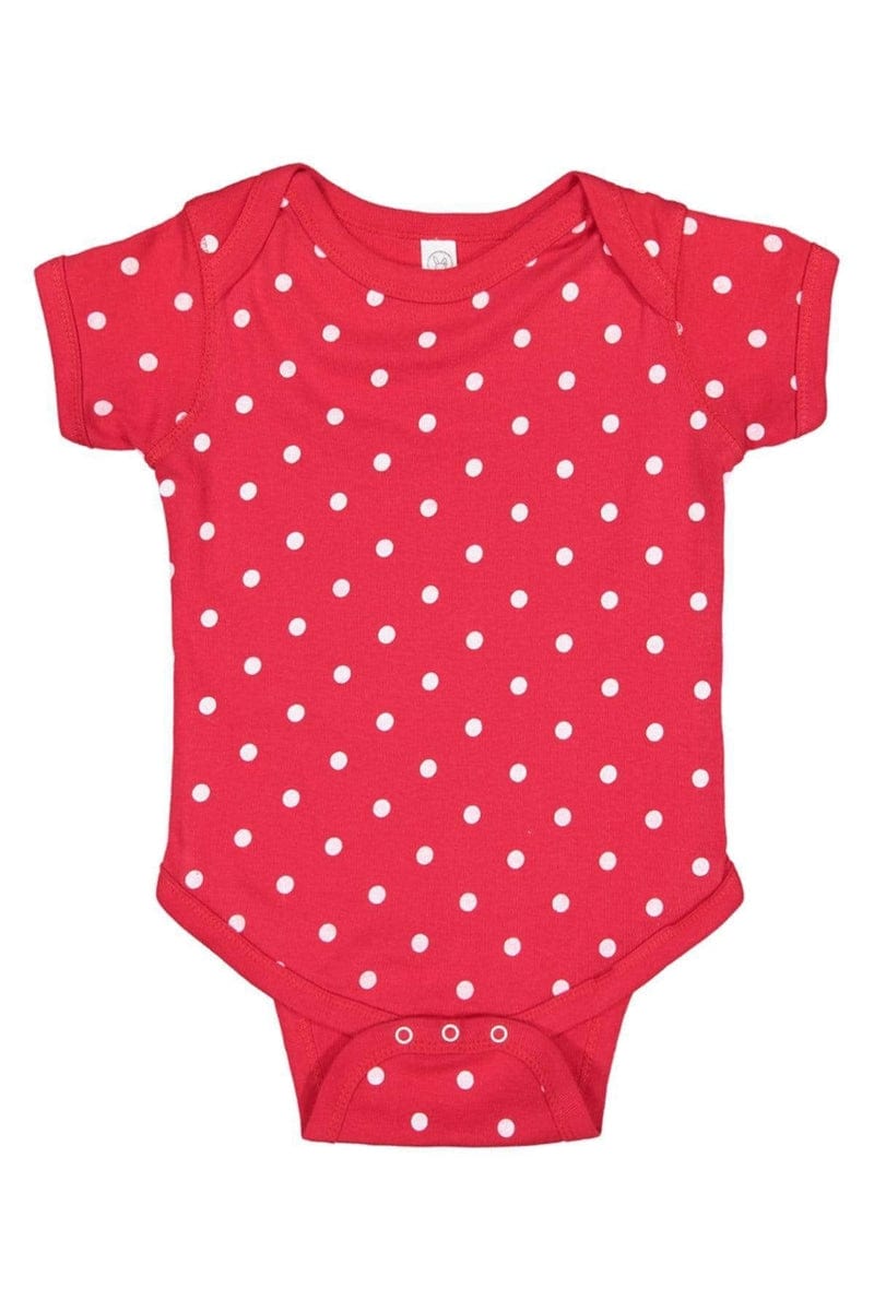 Rabbit Skins 4400 Infant Baby Rib Bodysuit, Extended Colors in 