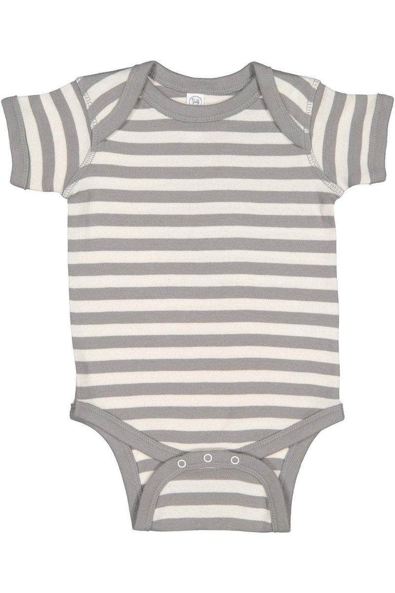 Rabbit Skins 4400 Infant Baby Rib Bodysuit, Traditional Colors in 