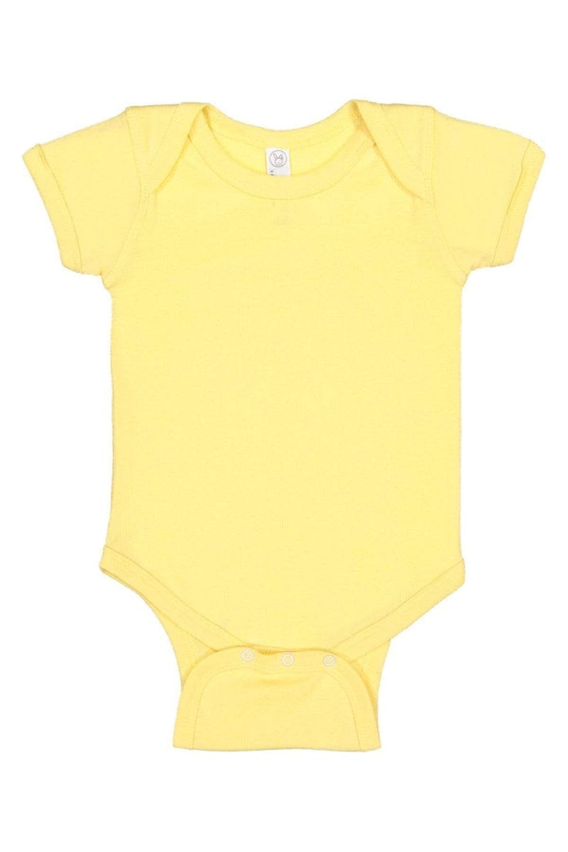 Rabbit Skins 4400 Infant Baby Rib Bodysuit, Traditional Colors in 