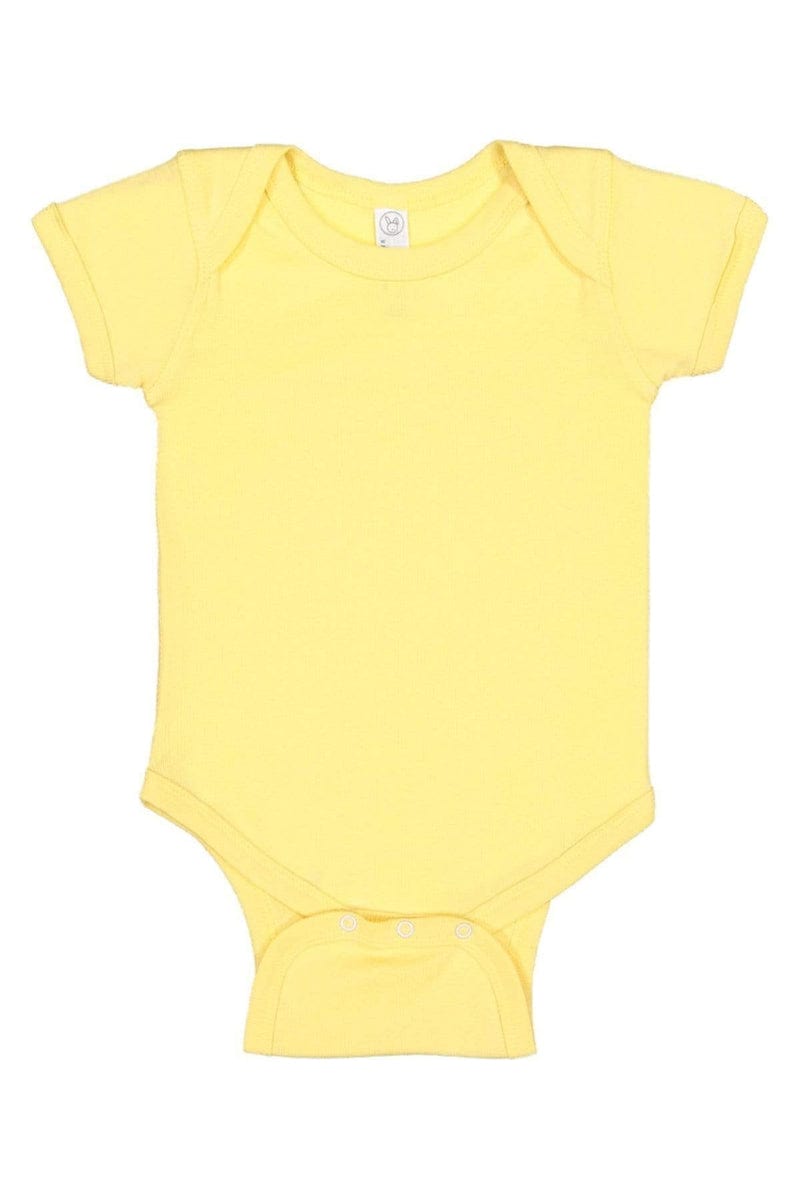 Rabbit Skins 4400: Infant Baby Rib Bodysuit, Traditional Colors