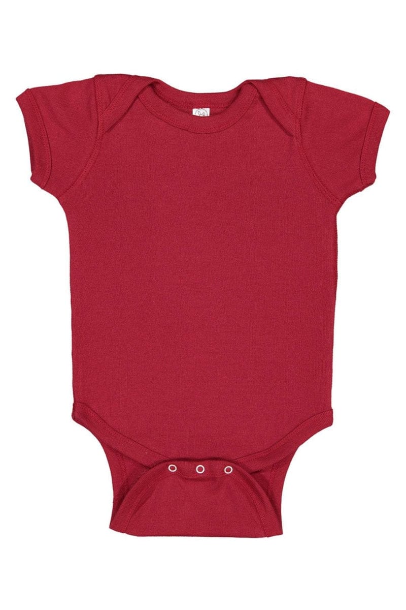 Rabbit Skins 4400 Infant Baby Rib Bodysuit in 