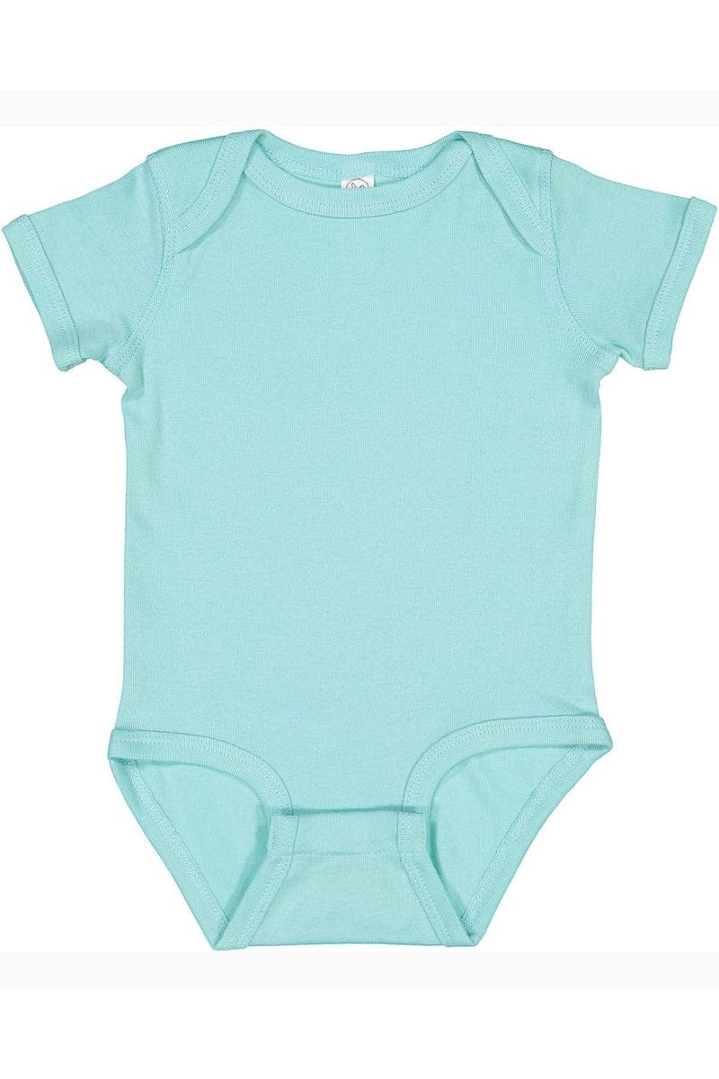 Rabbit Skins 4400 Infant Baby Rib Bodysuit in Chill
