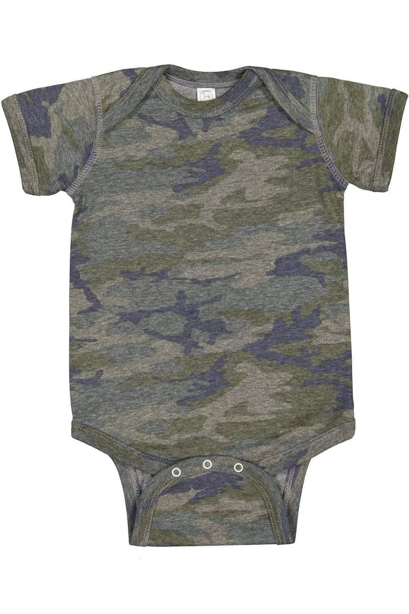 Rabbit Skins 4424 Infant Fine Jersey Bodysuit, Traditional Colors in 
