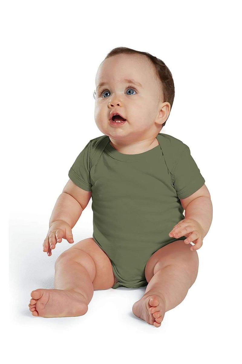 Rabbit Skins 4424 Infant Fine Jersey Bodysuit, Traditional Colors in 