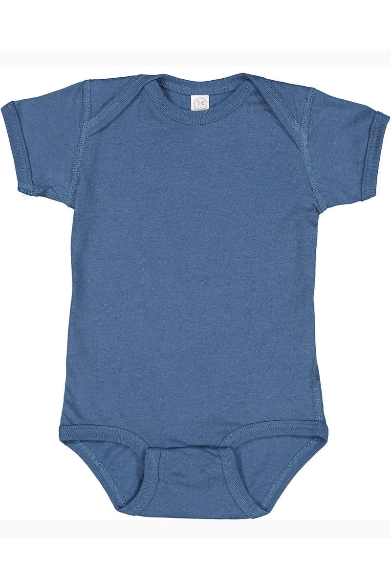Rabbit Skins 4424 Infant Fine Jersey Bodysuit in Indigo