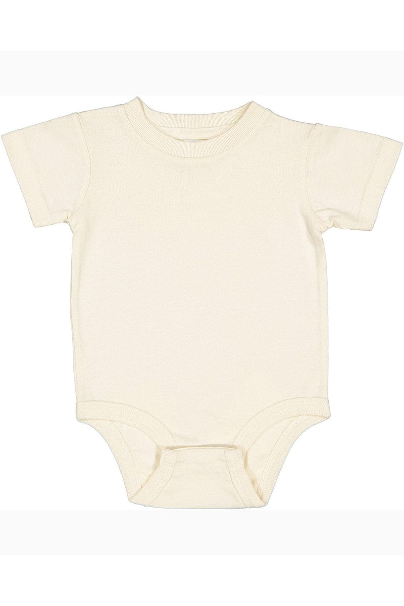 Rabbit Skins 4424 Infant Fine Jersey Bodysuit in Natural Heather
