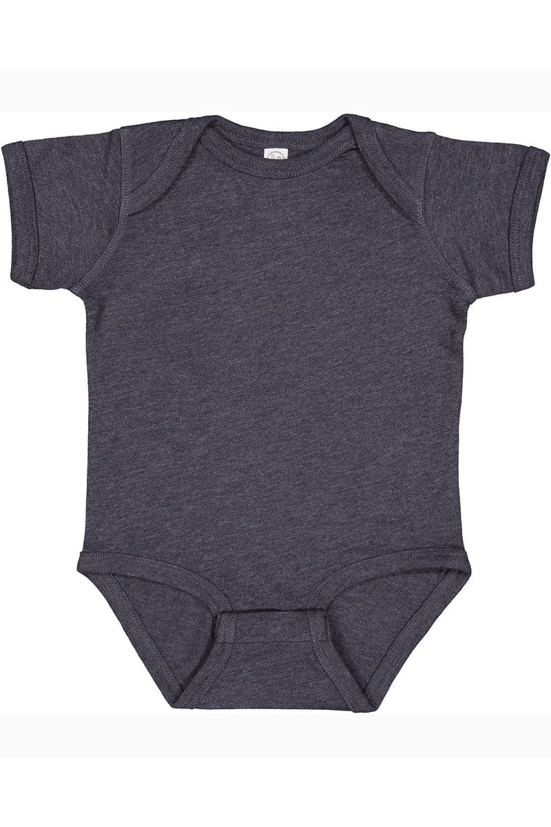 Rabbit Skins 4424 Infant Fine Jersey Bodysuit in Vintage Navy