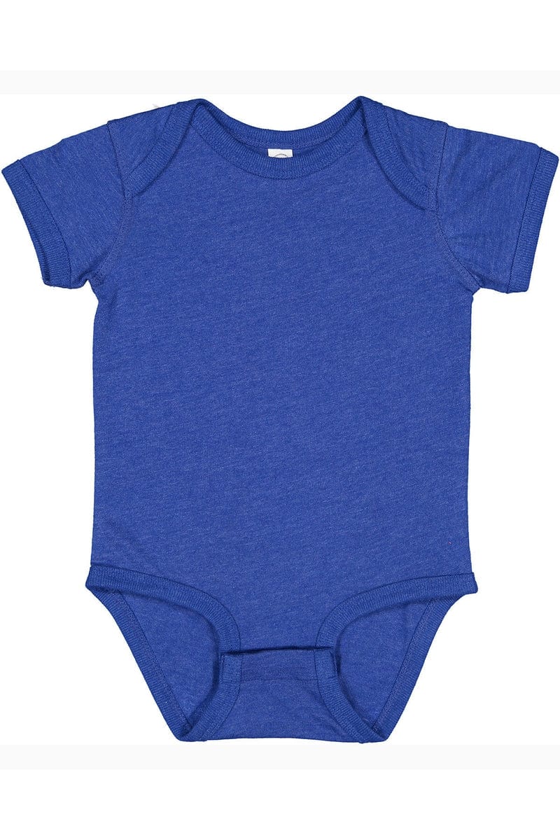 Rabbit Skins 4424 Infant Fine Jersey Bodysuit in Vintage Royal