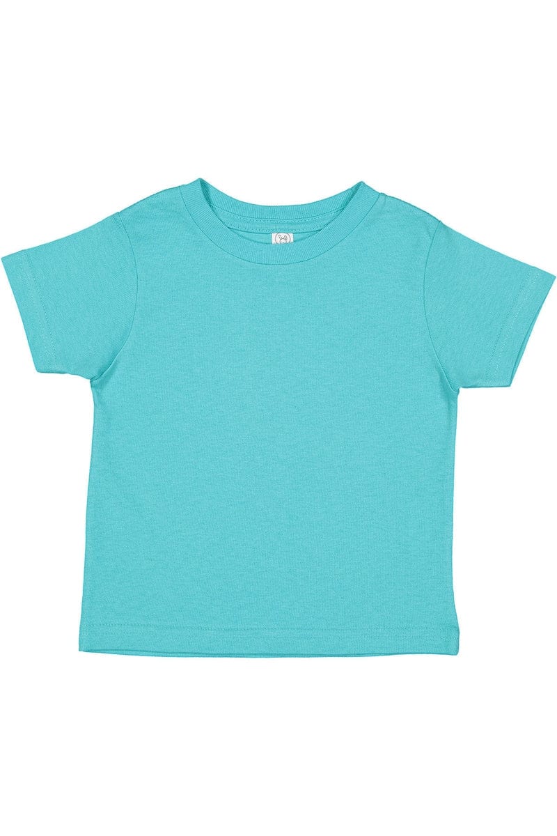 Rabbit Skins RS3301 Toddler Cotton Jersey T-Shirt in Caribbean