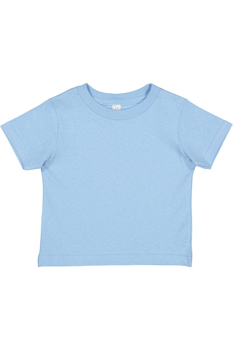 Rabbit Skins RS3301 Toddler Cotton Jersey T-Shirt in Light Blue