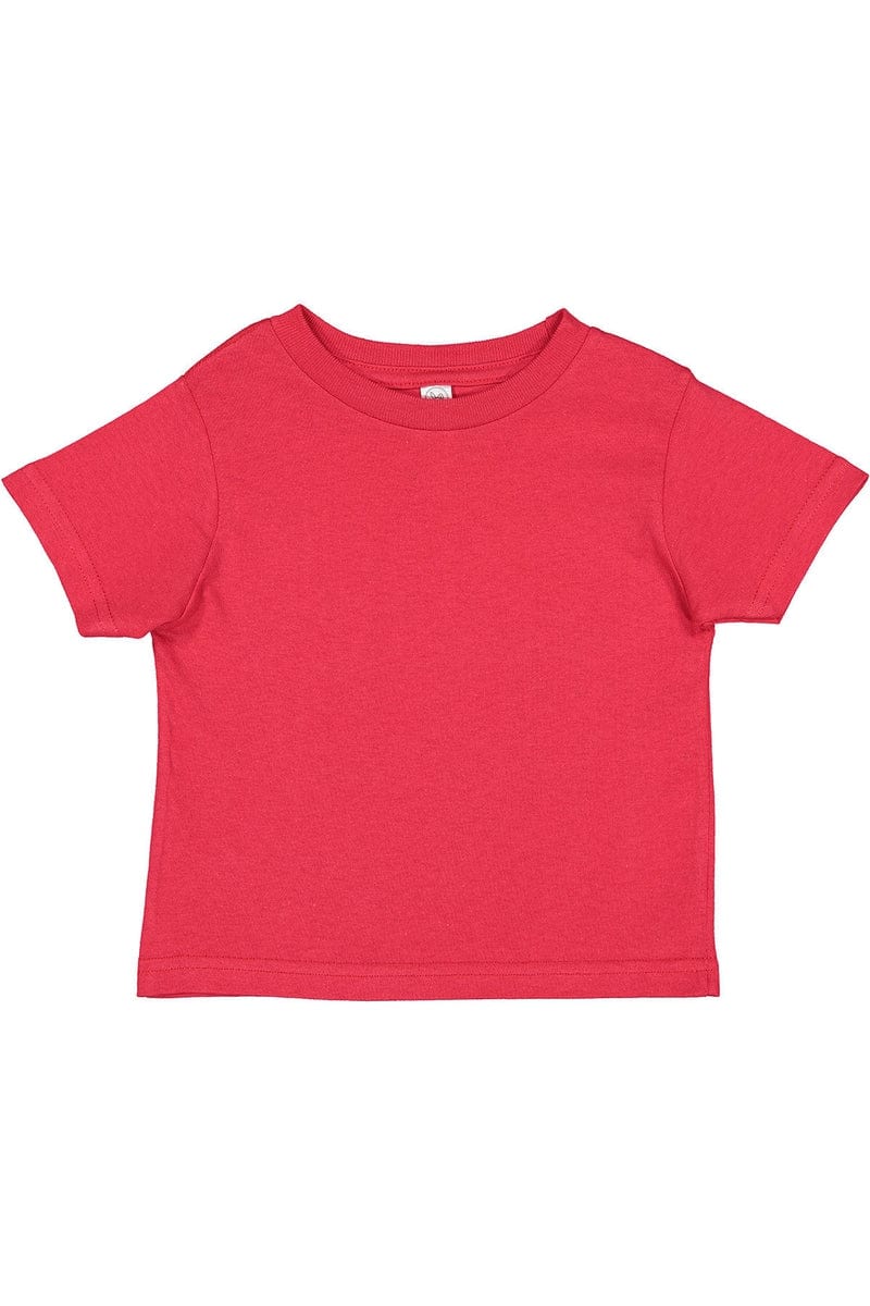 Rabbit Skins RS3301 Toddler Cotton Jersey T-Shirt in Red