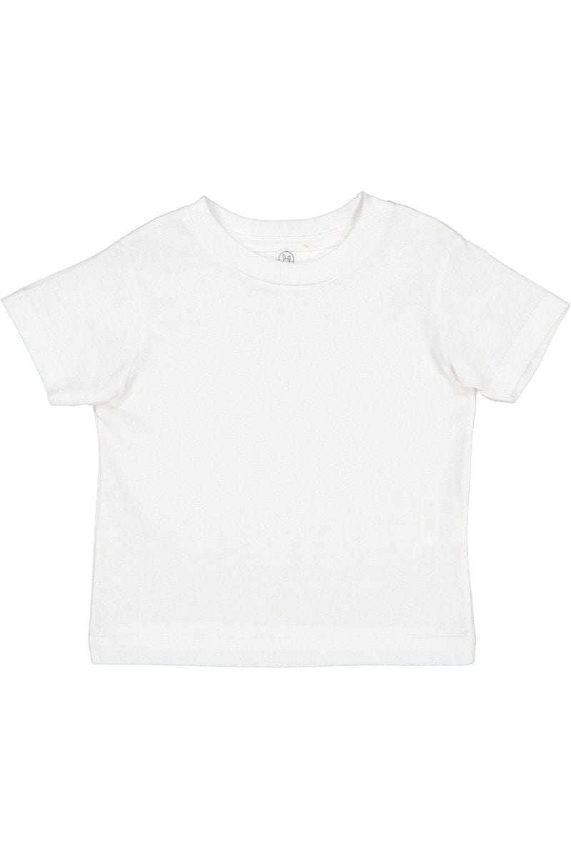 Rabbit Skins RS3301 Toddler Cotton Jersey T-Shirt in White