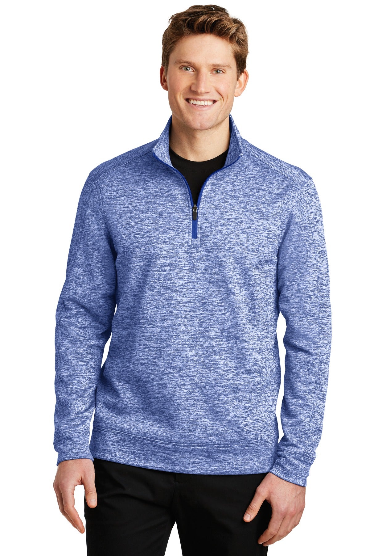 Sport-Tek ST226: PosiCharge Electric Heather Fleece 1/4-Zip Pullover
