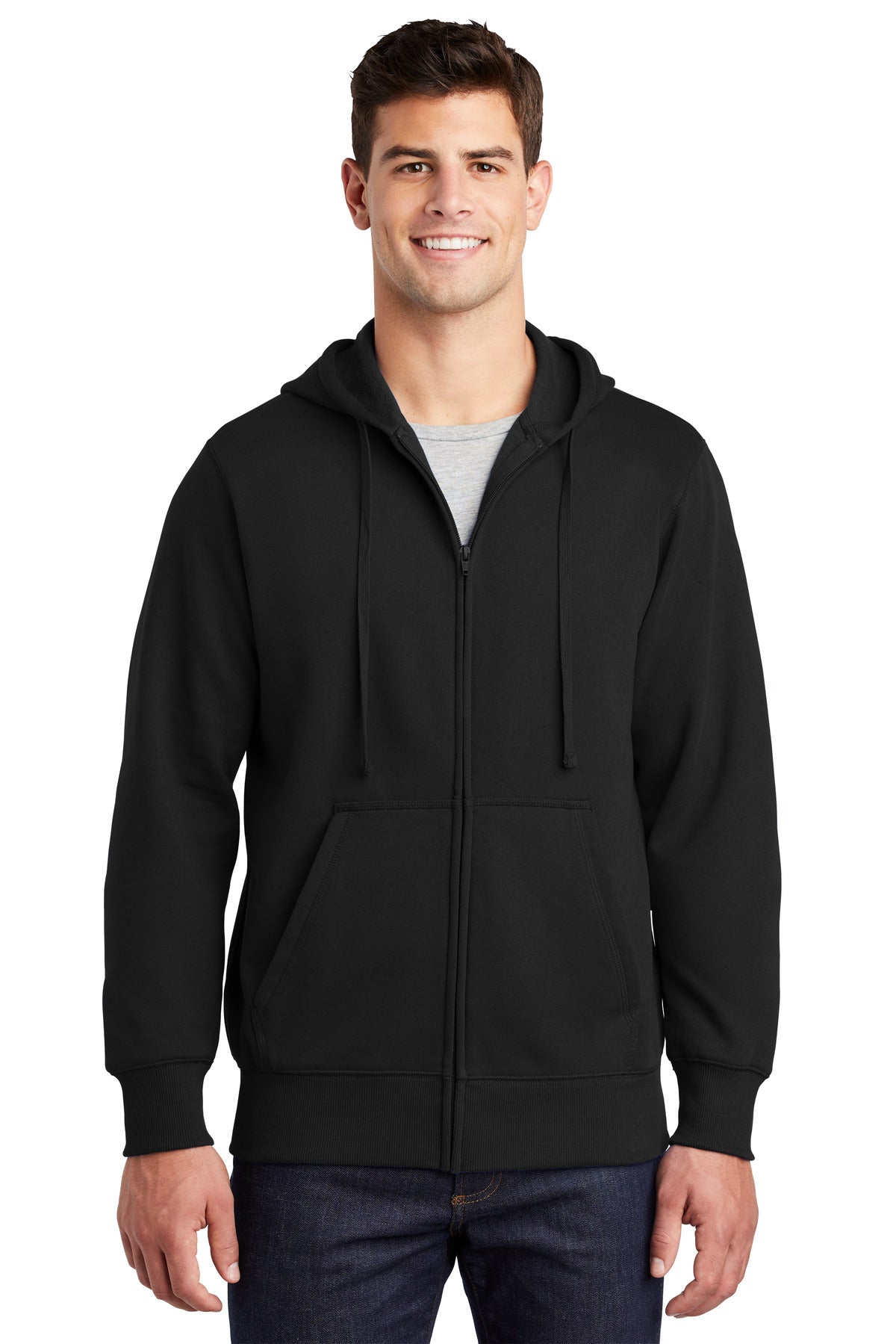 Sport-Tek ST258: Full-Zip Hooded Sweatshirt