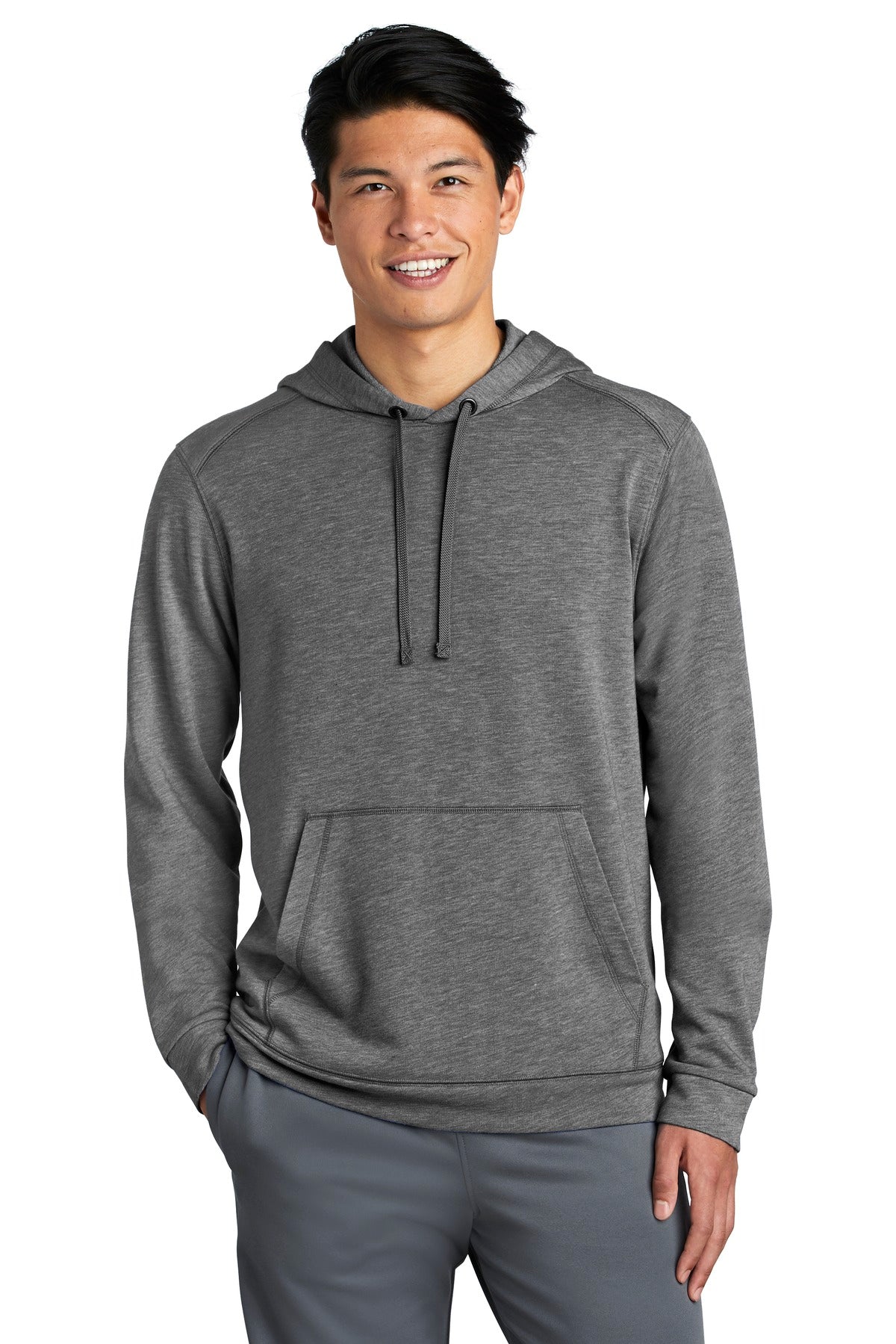 Sport-Tek ST296: PosiCharge Tri-Blend Wicking Fleece Hooded Pullover