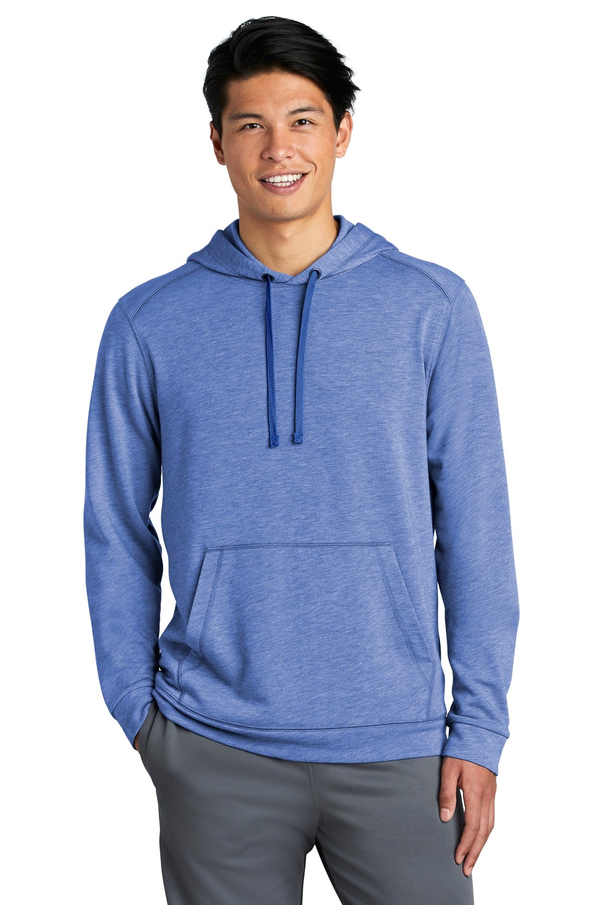 Sport-Tek ST296: PosiCharge Tri-Blend Wicking Fleece Hooded Pullover
