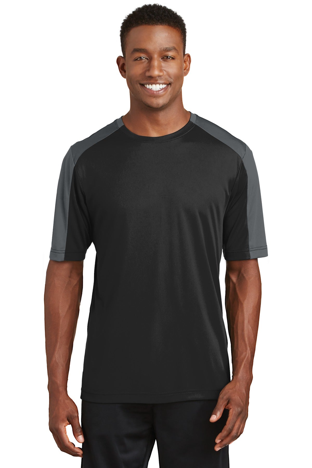 Sport-Tek ST354: PosiCharge Competitor Sleeve-Blocked Tee