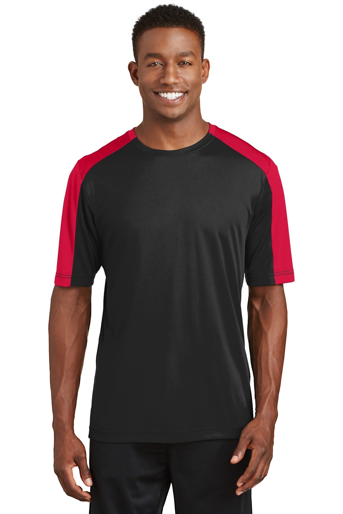 Sport-Tek ST354: PosiCharge Competitor Sleeve-Blocked Tee