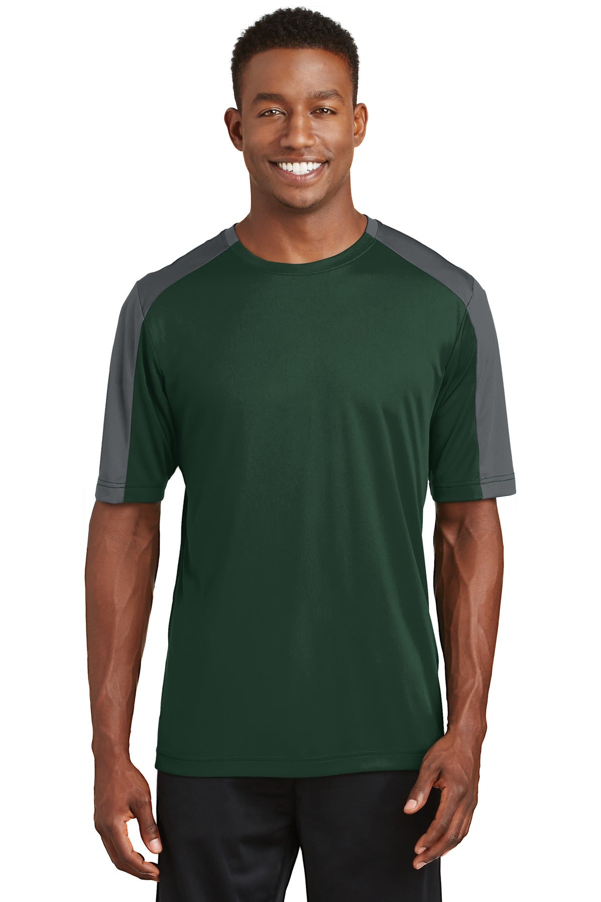 Sport-Tek ST354: PosiCharge Competitor Sleeve-Blocked Tee