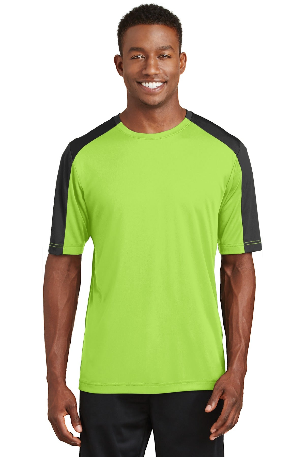 Sport-Tek ST354: PosiCharge Competitor Sleeve-Blocked Tee