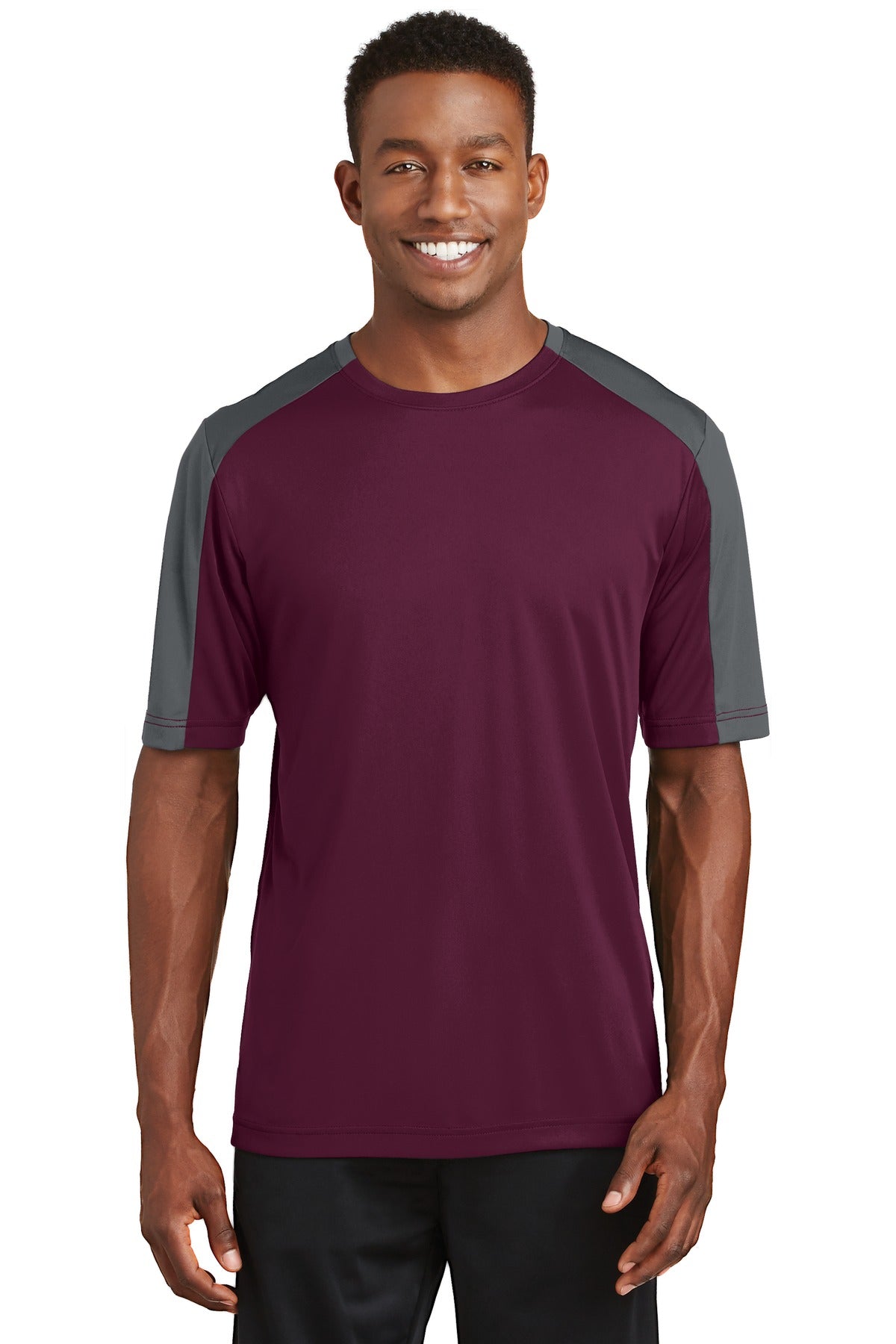 Sport-Tek ST354: PosiCharge Competitor Sleeve-Blocked Tee