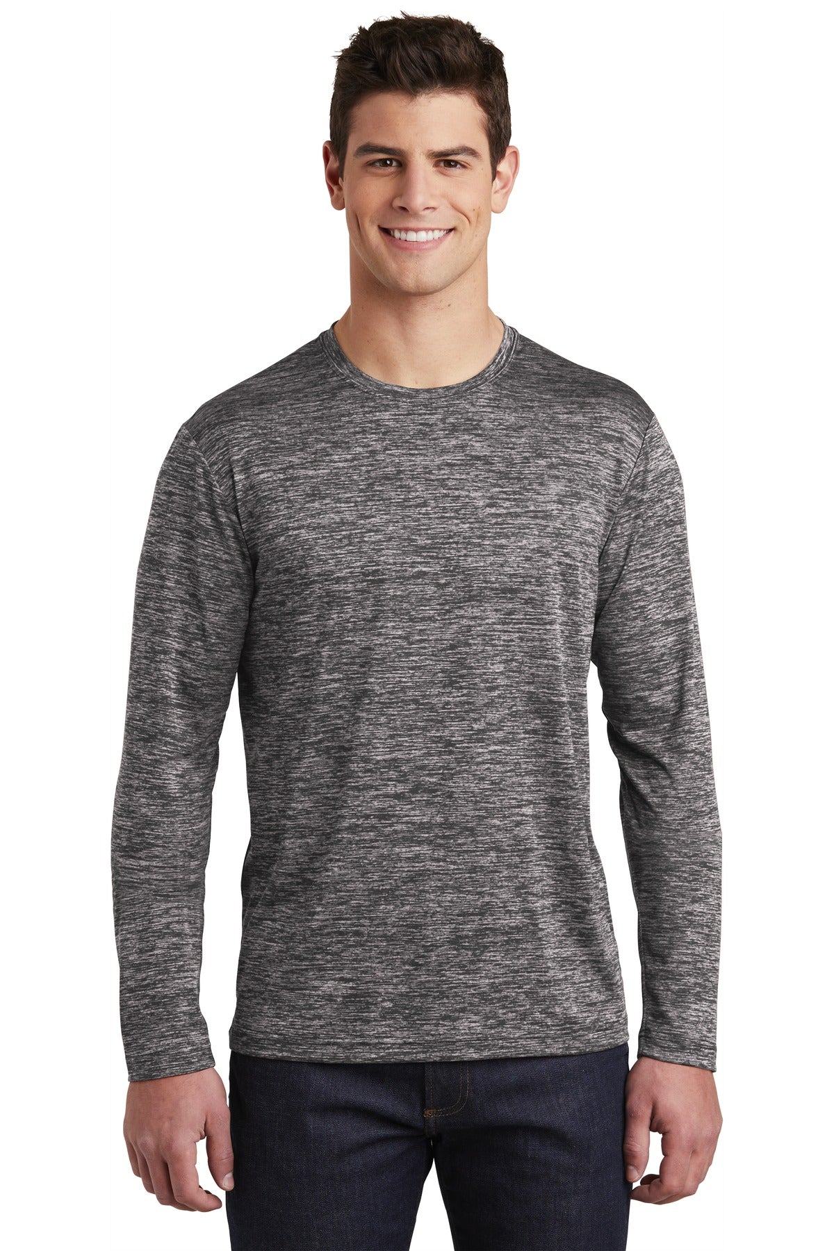Sport-Tek ST390LS: PosiCharge Long Sleeve Electric Heather Tee